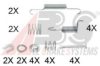 CARRAB BP 3366 Accessory Kit, brake shoes